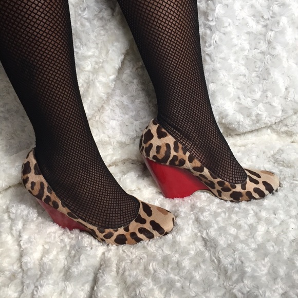 Tan & brown Giuseppe Zanotti wedge animal print - Picture 5 of 10